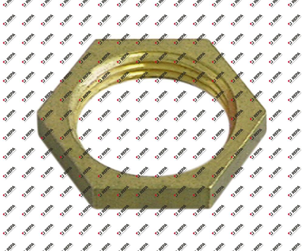 Moer draad 1" koper H 6mm SB 47 vpe 1stuk