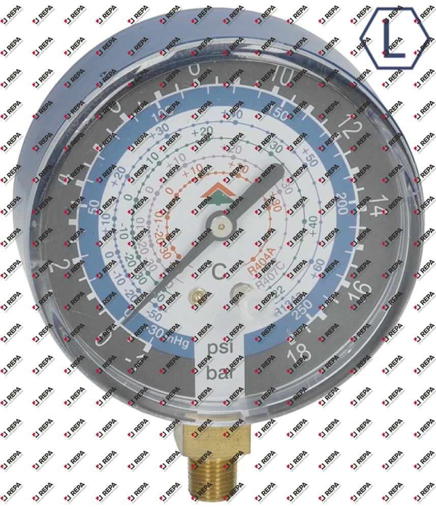 Manometer ø 80 mm R22/R134a/R404a/R407c LOW