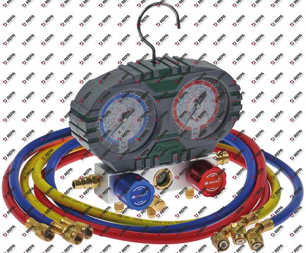 Monteurhilfe R22/R134a/R404a/R407c 3000 PSI 2 Wege