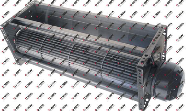 Dwarsstroomventilator 70W 220V motorpositie links