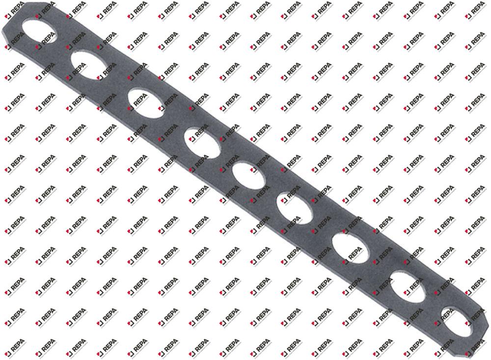 Gasket graphite D1 ø 10mm D2 ø 9mm L 141mm W 22mm