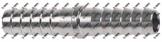 Empalme de tubos inox tubo ø 7-7mm L 40 mm recto