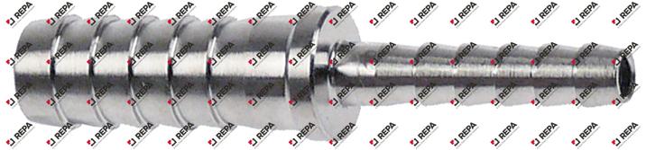 Empalme de tubos inox tubo ø 4-7mm L 40 mm recto