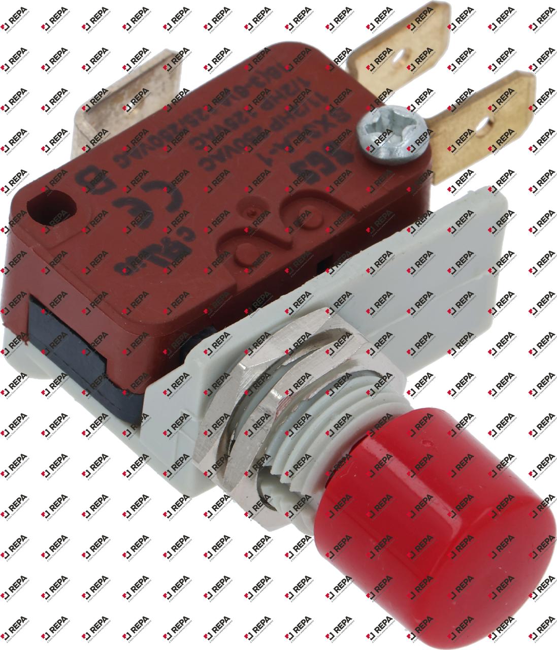 Mikroschalter mit Drucktaste 250 V 16 A 1CO