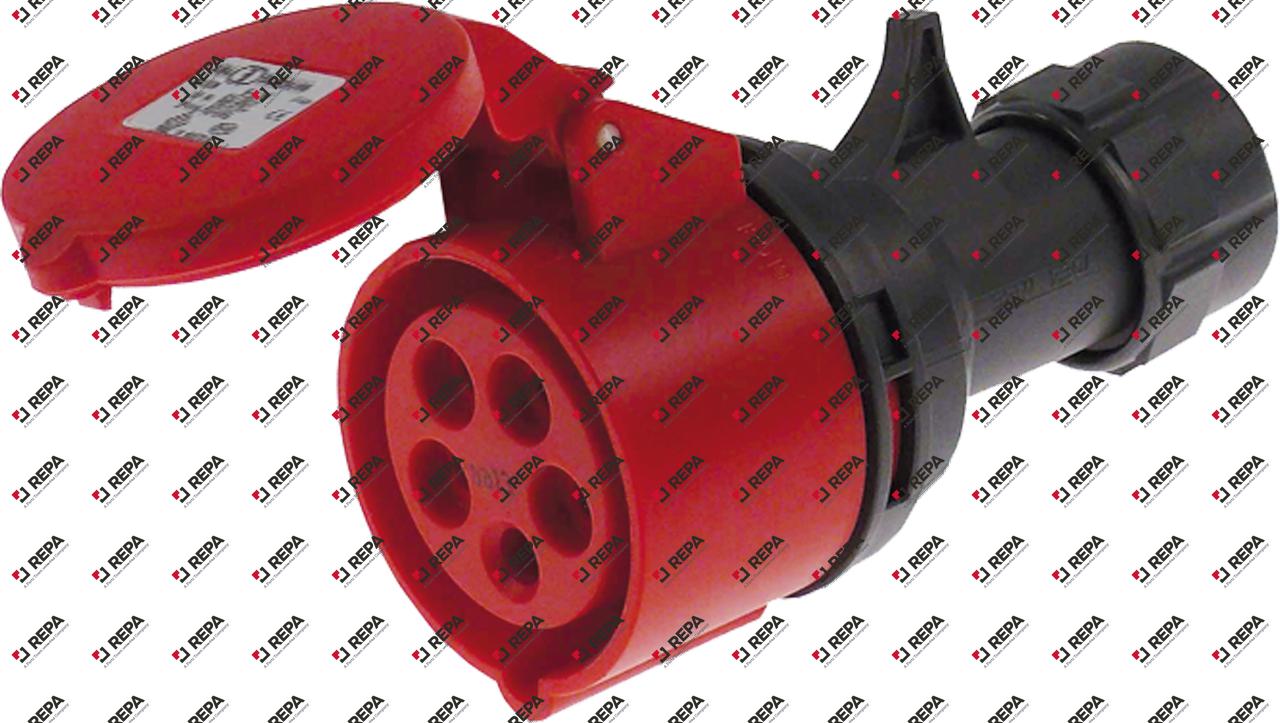 Connecteur femelle 5-pôles CEE protection IP44