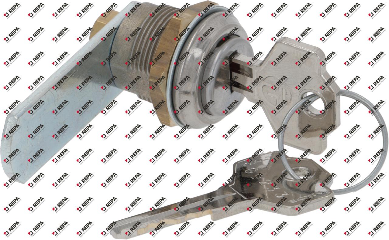 Key cylinder thread M19x1 rotation 90° straight