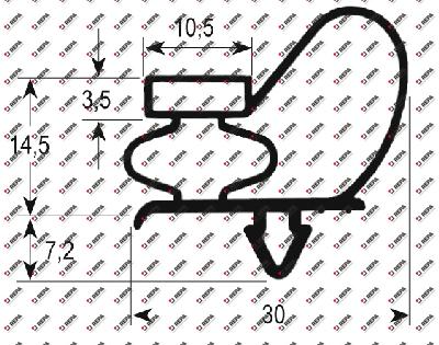 Joint froid profil 9743 lar. 450mm L 1515mm