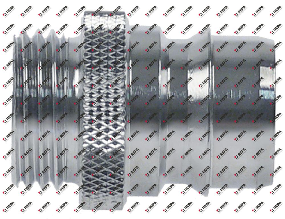 Kupplungsstecker Messing verchromt Typ DN19