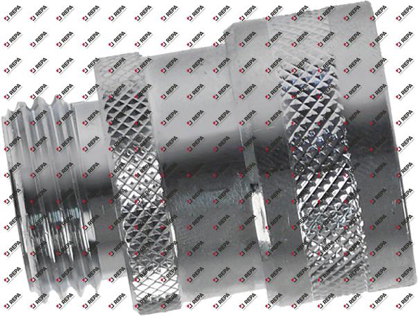Kupplungsbuchse Messing verchromt Typ DN13