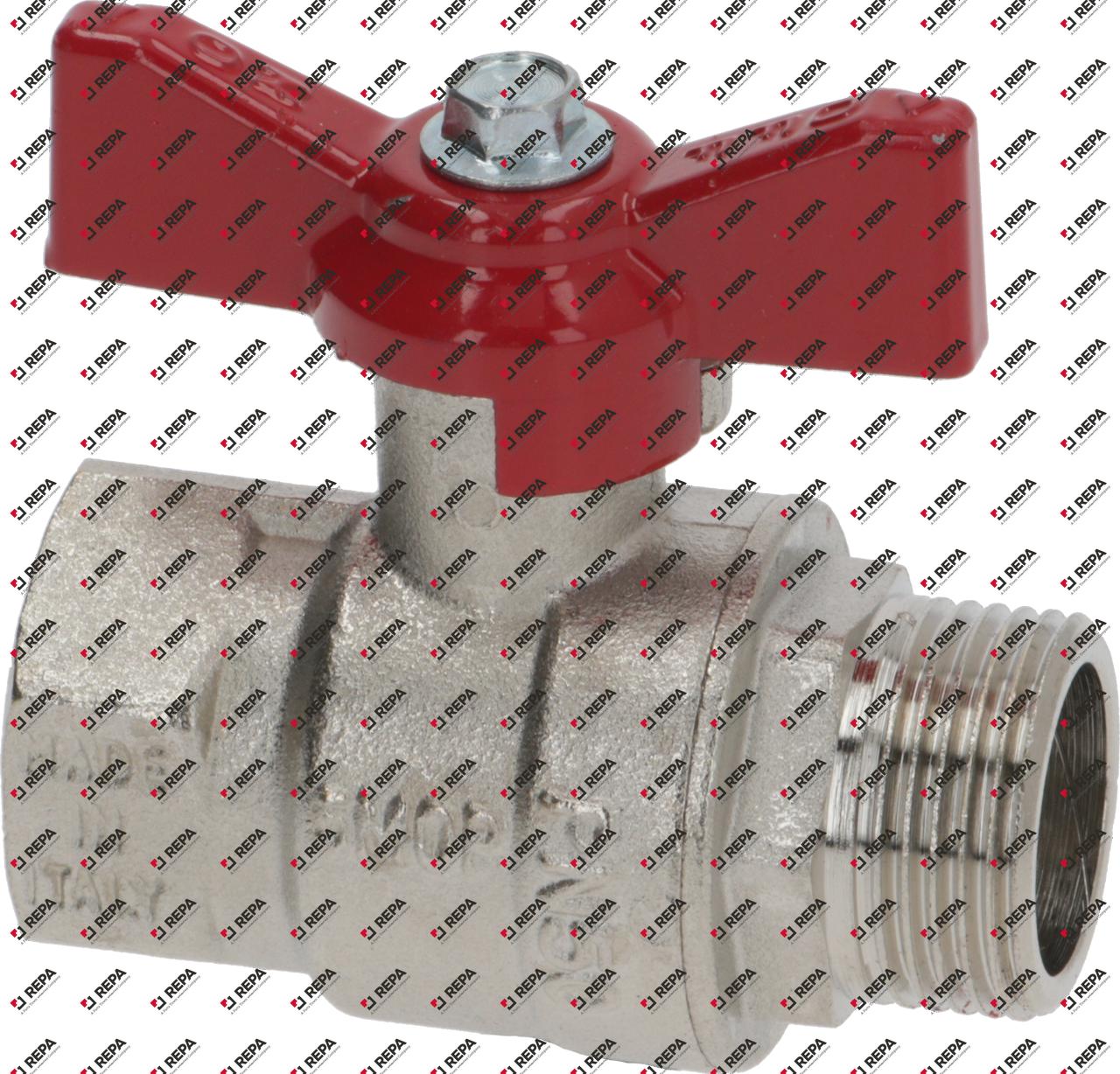 Kugelhahn Anschluss 3/4" IG - 3/4" AG DN20