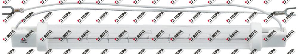 Lampada ad infrarossi 240V 500W L 216mm