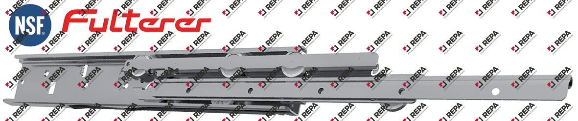 Telescopic slide pair L 550mm