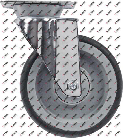 Swivel castor plate fixing hole distance 70x50mm