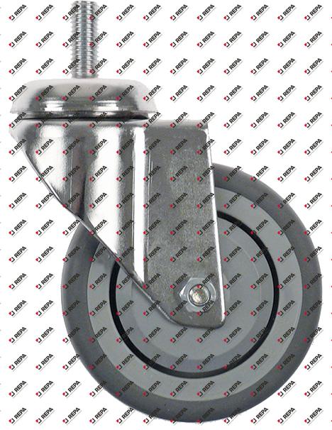 Lenkrolle Gewinde H 132 mm ohne Feststeller