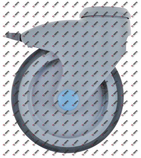 Roue pivotante trou H 161mm avec frein trou ø 13mm