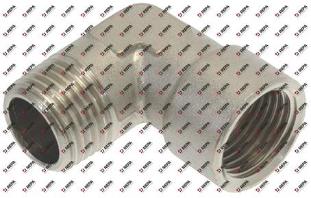 Angle piece thread 1/2" ET - 1/2" IT