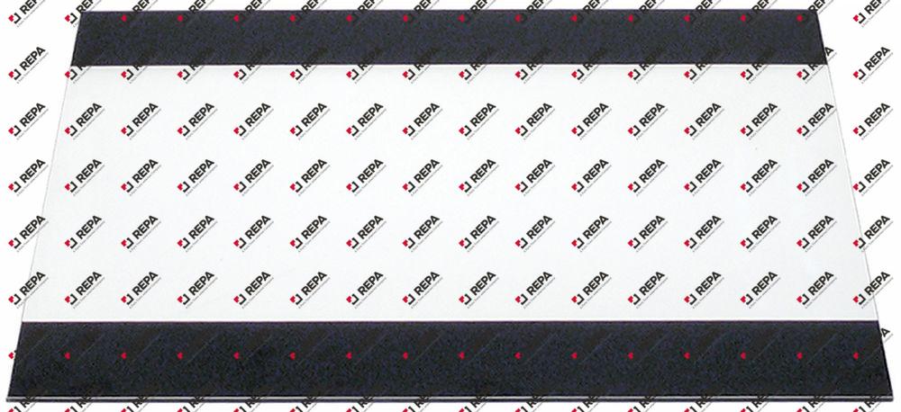 Door glass L 485mm W 415mm thickness 4mm