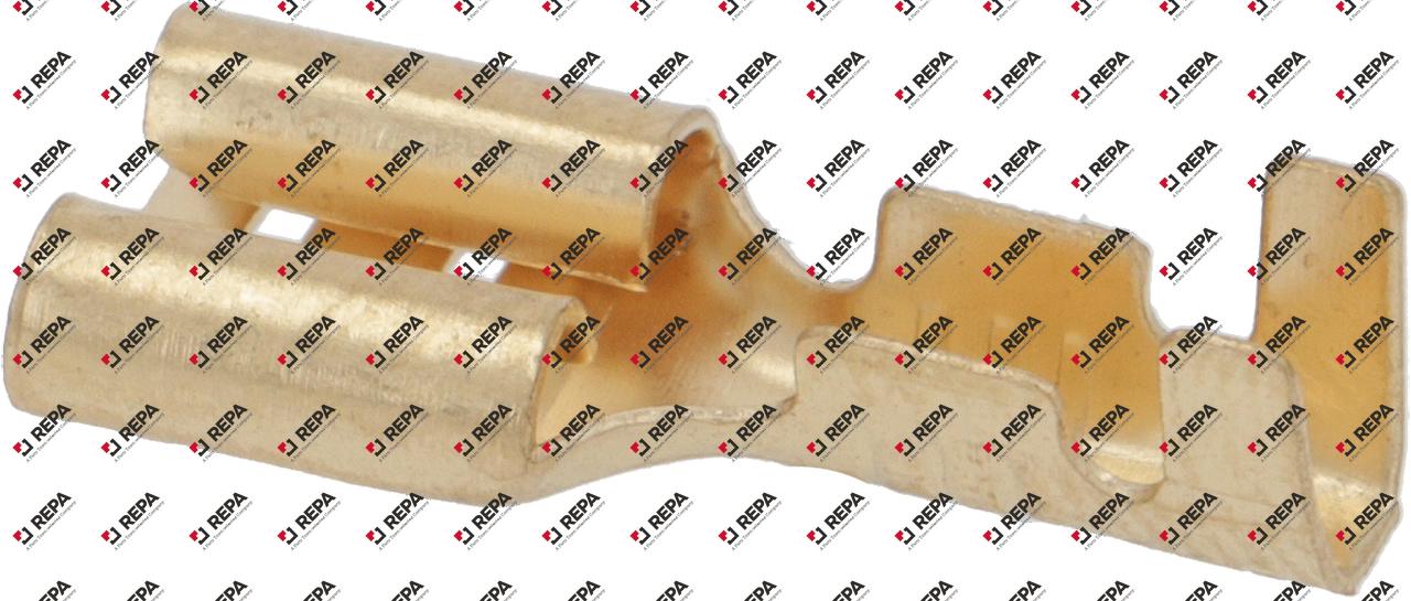 Female faston CuZn t.max. 125°C 0.5-1.0mm²
