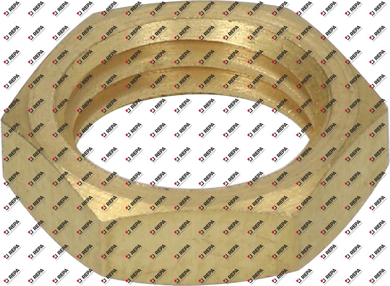 Écrou filetage M8x1 laiton H 3mm OC 11 Q 1pc