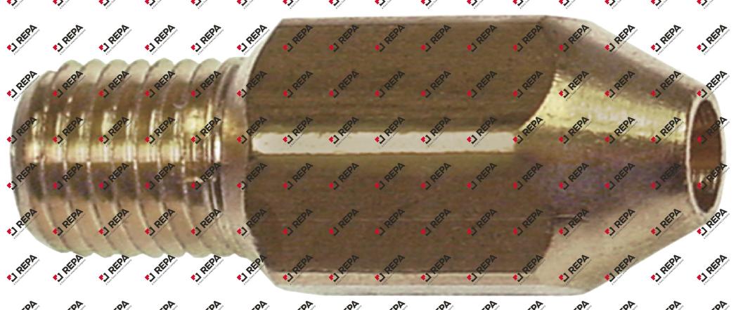 Injecteur gaz filetage M6x0,75 OC 8 trou ø 1,85mm