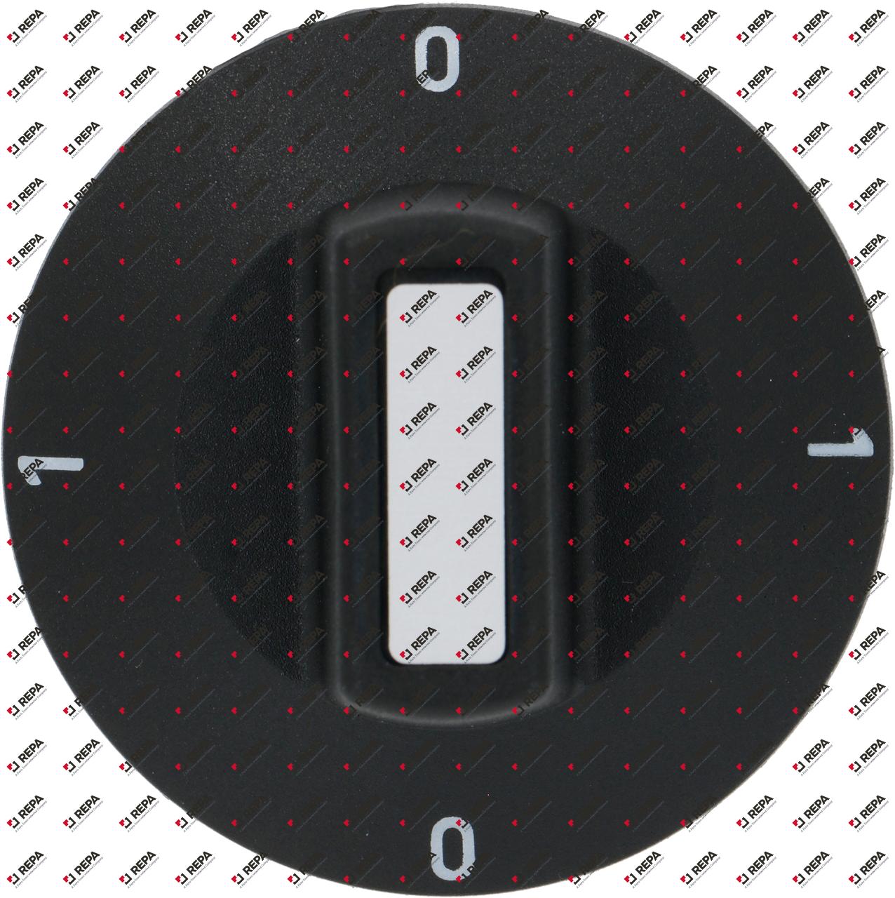 Knob switch 0-1-0-1 ø 50mm shaft ø 6x4.6mm