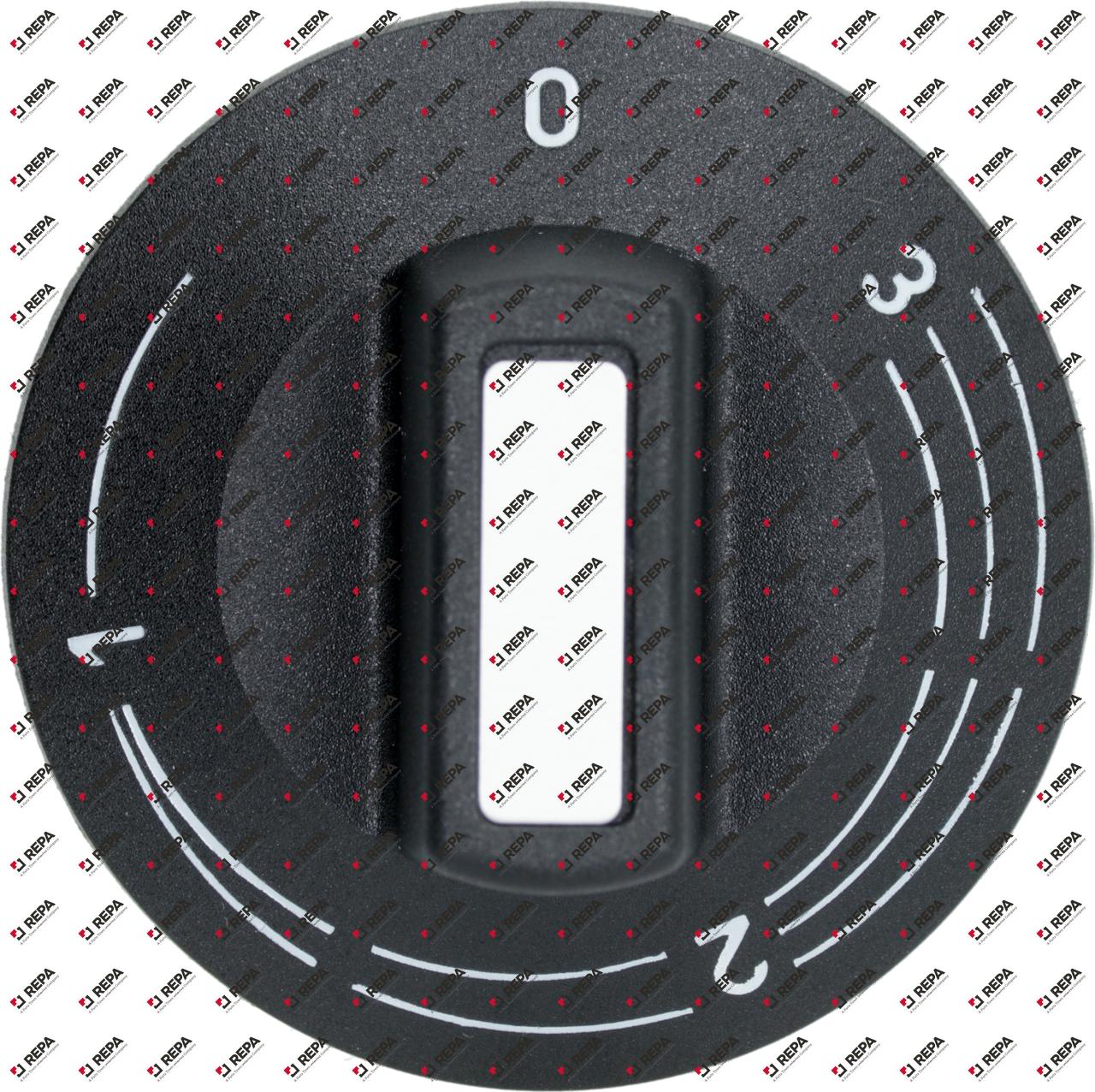 Knob energy regulator 1-3 ø 50mm shaft ø 6x4.6mm