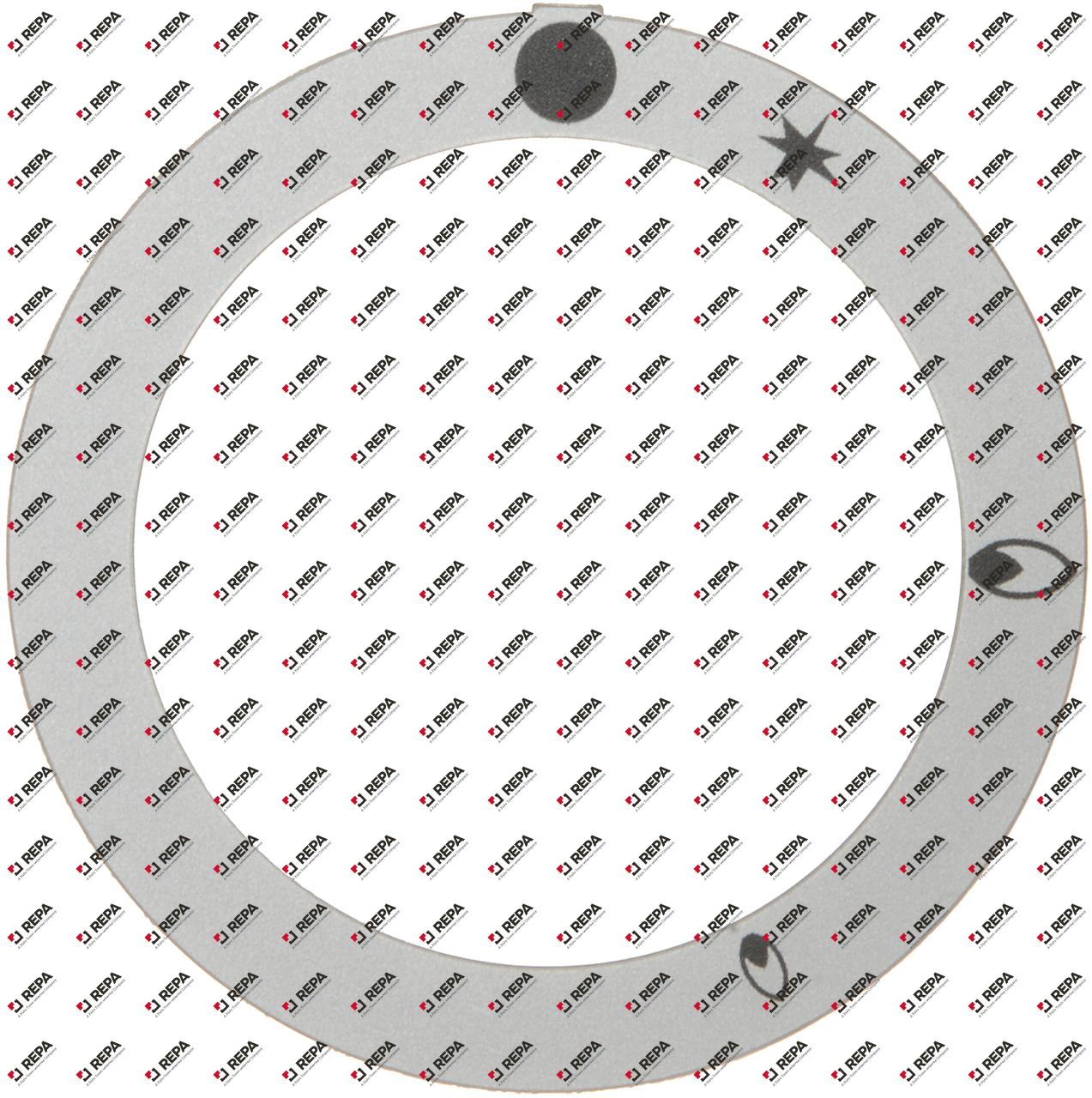 Knebelsymbol Gashahn PEL21/22/23 ID ø 45,5 mm