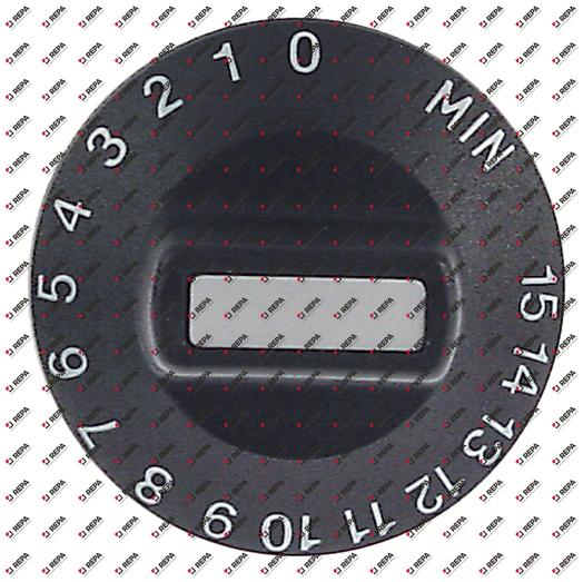 Manette temps 15min ø 50mm axe ø 6x4,6mm