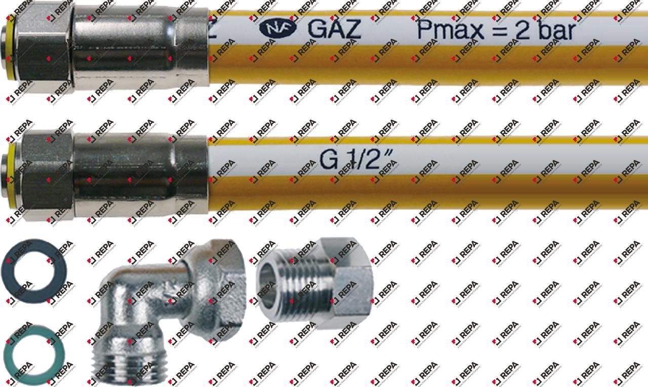 Gasschlauch mit FKM-Dichtung
