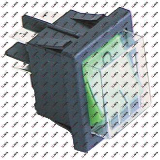 Rocker switch mounting measurements 30x22mm green