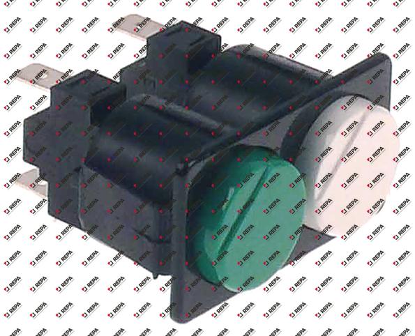 Tasterkombination Einbaumaß 28,5x52,6mm weiß/grün