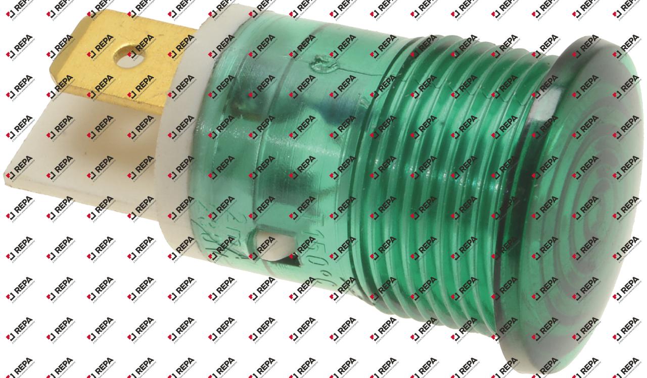 Lampada spia ø 16mm 230V verde