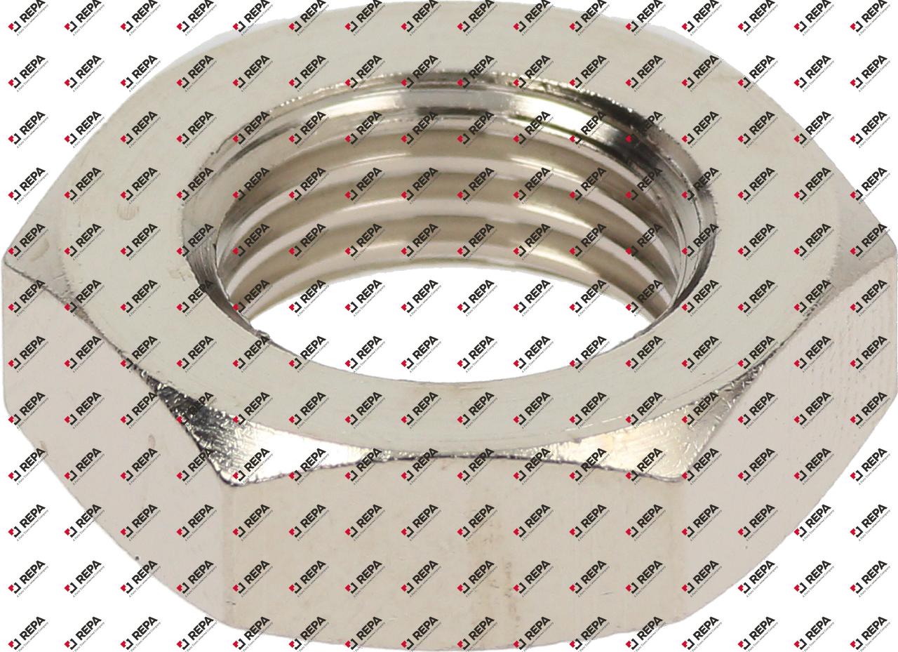 Tuerca rosca 1/4" latón niquelado H 5 mm EC 17 