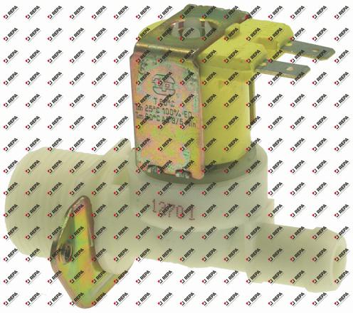 Solenoid valve single straight plastic inlet 3/4"