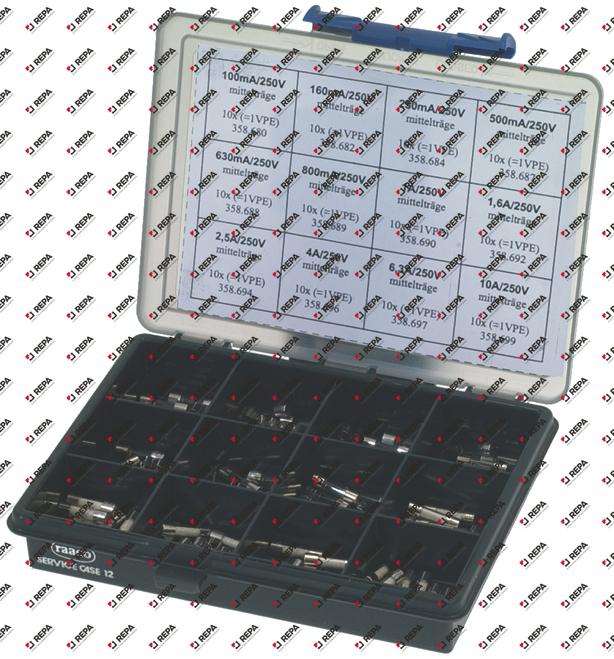 Juego de fusibles finos nominal 250 V