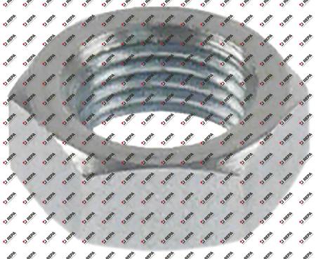 Nut thread M10x1 zinc-coated steel H 6mm WS 14