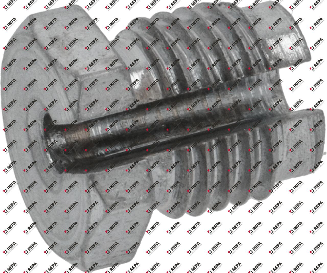 Schlitzschraube Gewinde M9x1 Messing vernickelt