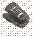 Schlitzschraube Gewinde M10x1 Messing vernickelt