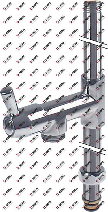 Steigrohr H 525 mm mit Abgang kurz Serie CLASSIC