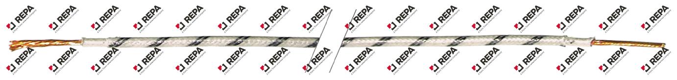 Copper wire 2,5mm² white/black rated 300/500V