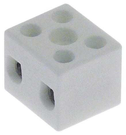 Porzellanklemme H 15,5 mm L 21 mm B 18 mm