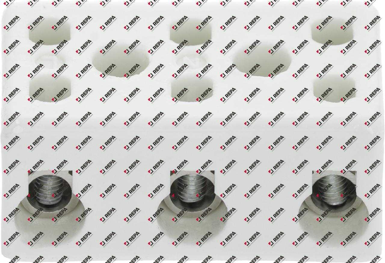 Porzellanklemme LA 20 mm H 22 mm L 50 mm B 30 mm