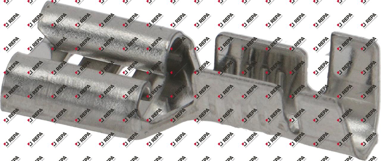 Flachsteckhülse Edelstahl T.max. 400 °C 1,0-2,5mm²