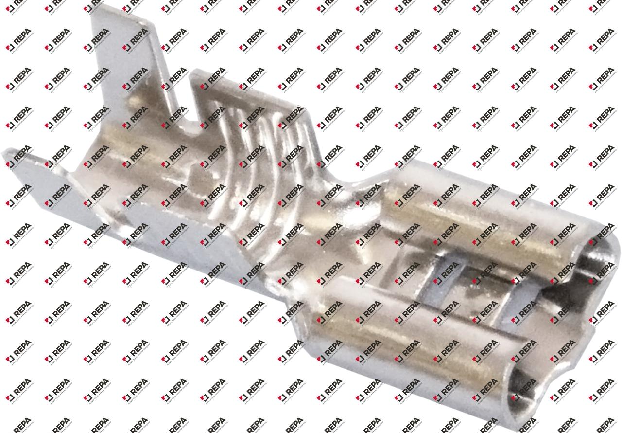 Flachsteckhülse Edelstahl T.max. 400 °C 4,0-6,0mm²