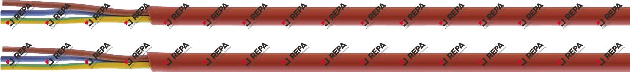 Silikonkabel 0,75 mm² 3 -polig rot