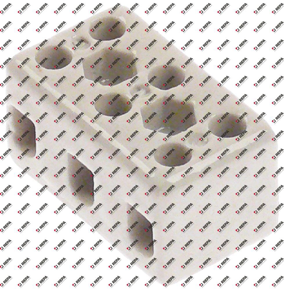 Porzellanklemme 3 -polig 2,5 mm² max. 10 A