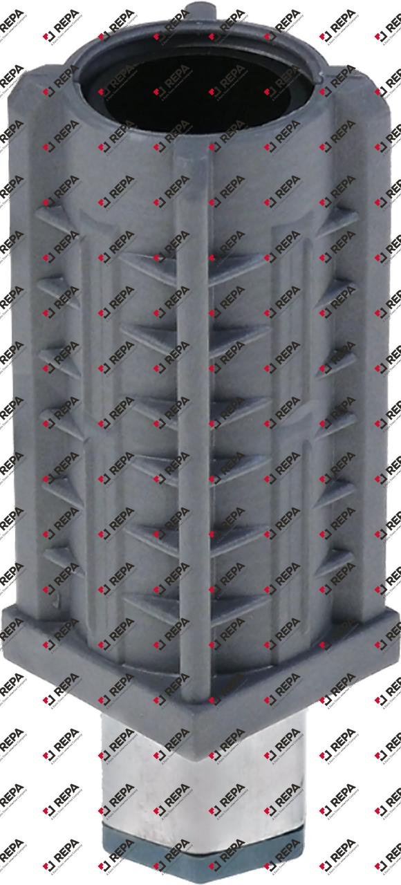 Piede plastica/inox H 23-92mm