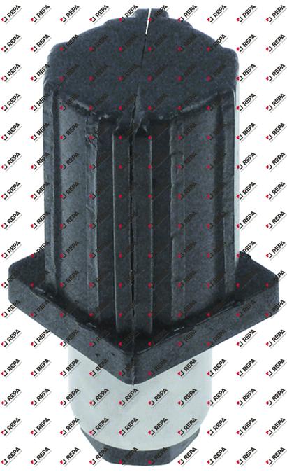 Apparaatvoet kunststof/RVS H 37-67mm dikte 1,2mm