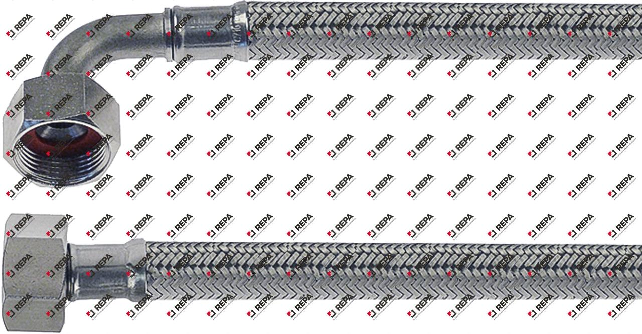 Flexible inox L 2000mm droit-coudé