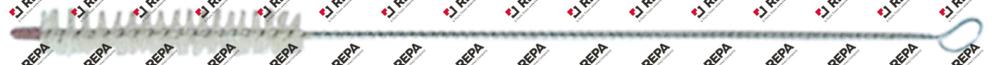 Brush nylon ø 15mm level glass total length 450mm